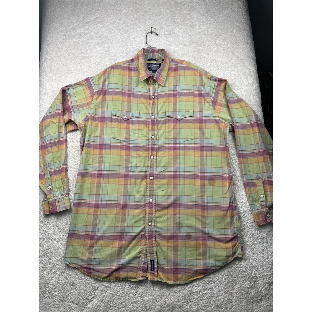 Rough Stock Panhandle Slim Men's Size XXL Long Sleeve Button Up Western Shirt
